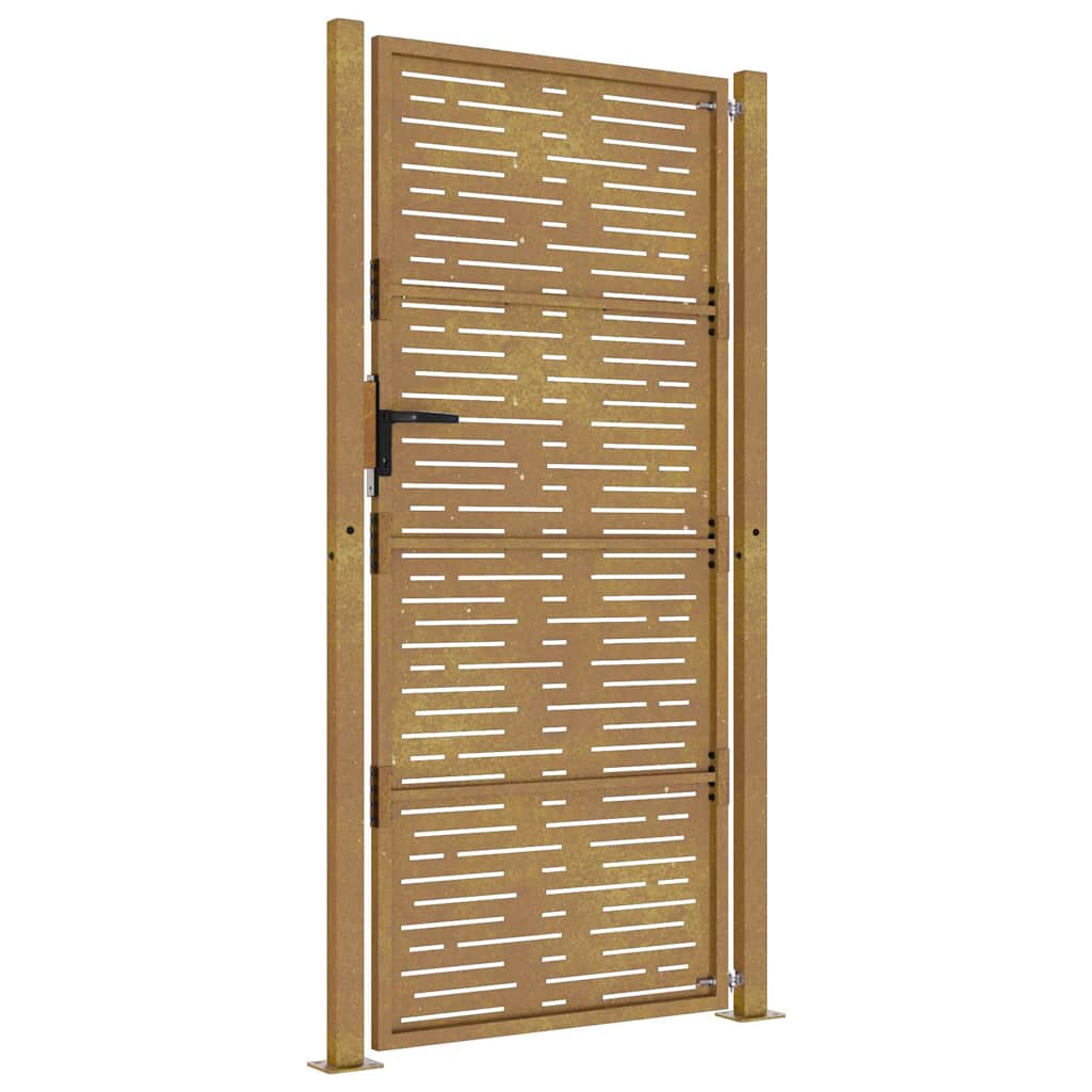 Garden Gate 100x175 cm Corten Steel Square Design