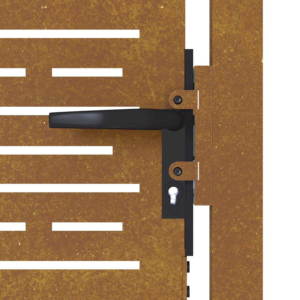 Garden Gate 100x175 cm Corten Steel Square Design