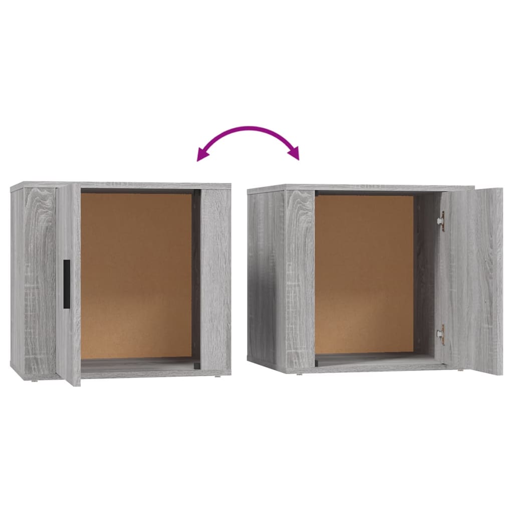Bedside Cabinet Grey Sonoma 50x39x47 cm