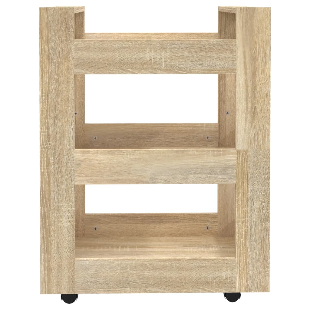 Kitchen Trolley Sonoma Oak 60x45x80 cm Engineered Wood