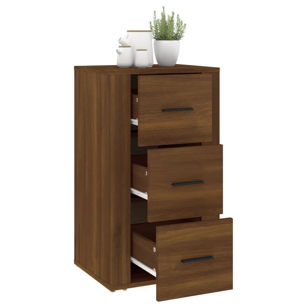 Sideboard Brown Oak 40x33x70 cm Engineered Wood