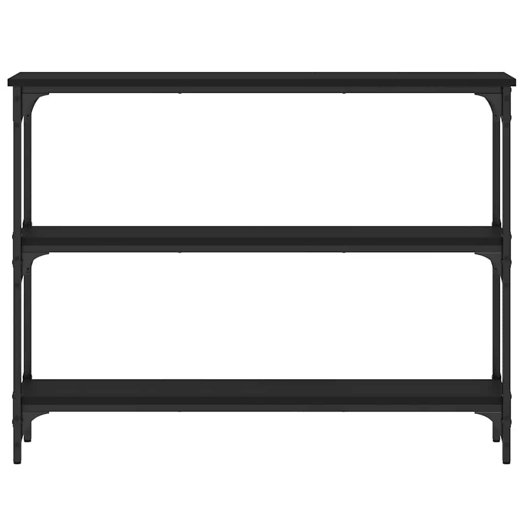 Console Table Black 100x22.5x75 cm Engineered Wood