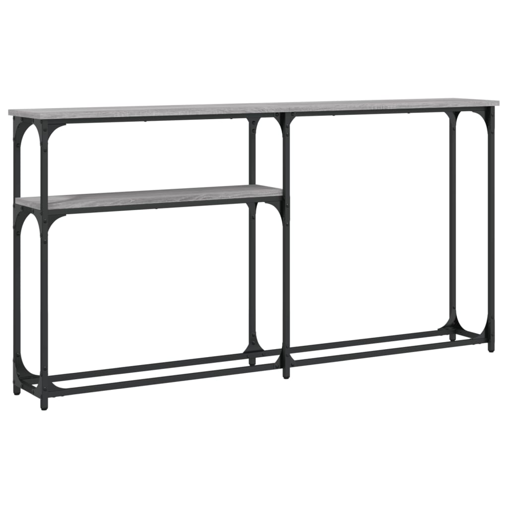 Console Table Grey Sonoma 145x22,5x75 cm Engineered Wood