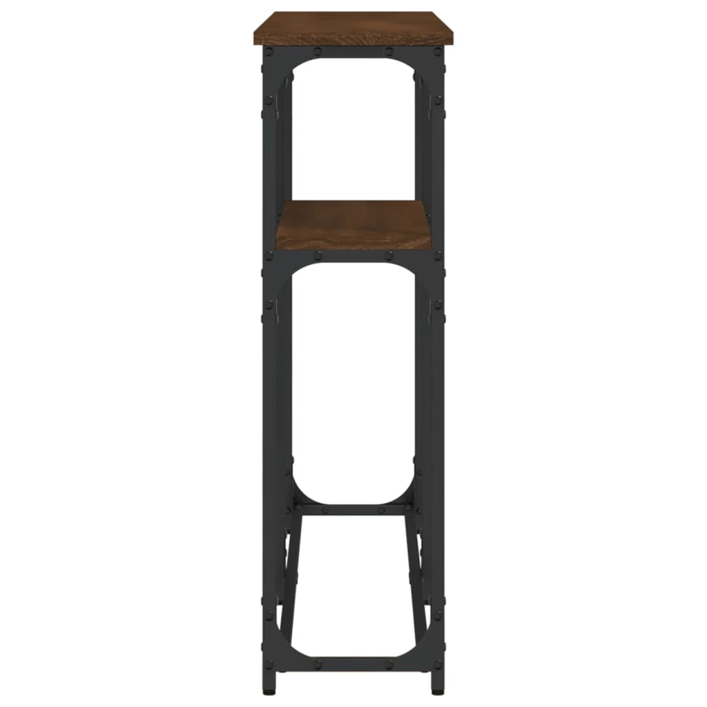 Console Table Brown Oak 145x22,5x75 cm Engineered Wood