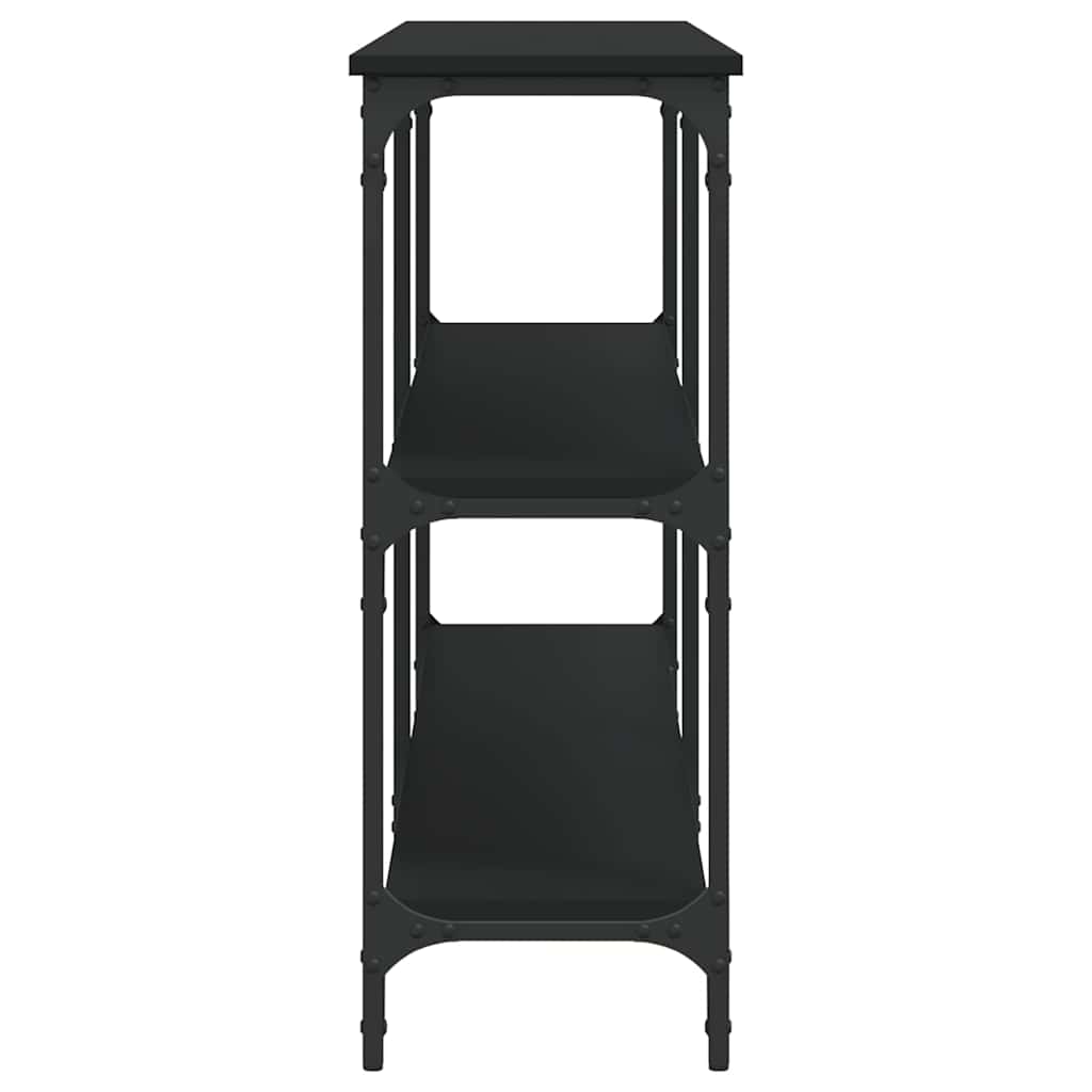 Console Table | Black | Engineered Wood, Metal | Large | Adjustable Feet