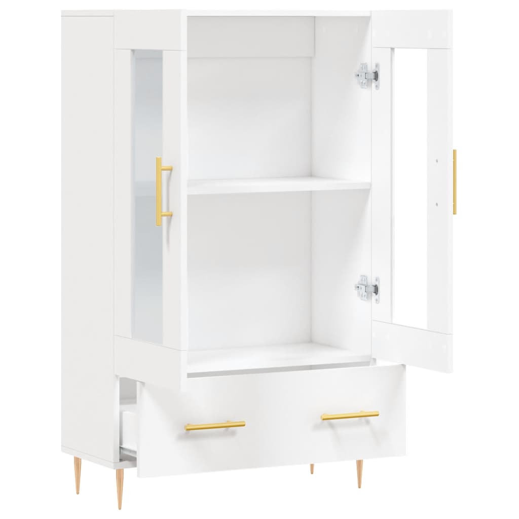 Highboard White 69.5x31x115 cm Engineered Wood