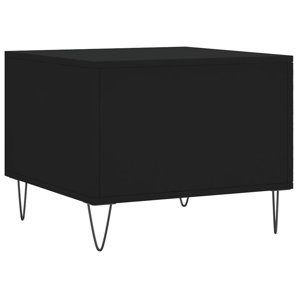Coffee Tables 2 pcs Black 50x50x40 cm Engineered Wood
