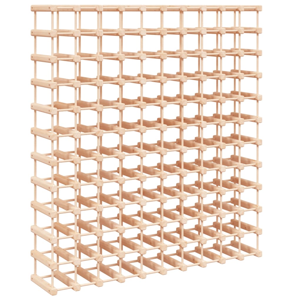 Wine Rack for 120 Bottles 112,5x23x123,5 cm Solid Wood Pine