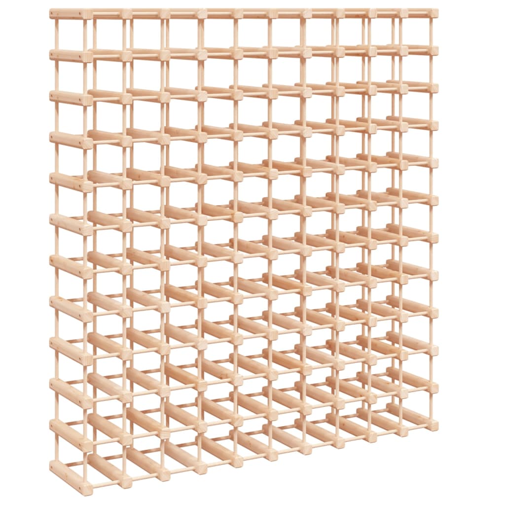 Wine Rack for 120 Bottles 112,5x23x123,5 cm Solid Wood Pine