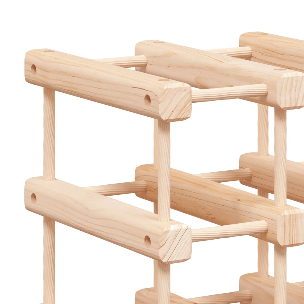 Wine Rack for 120 Bottles 112,5x23x123,5 cm Solid Wood Pine