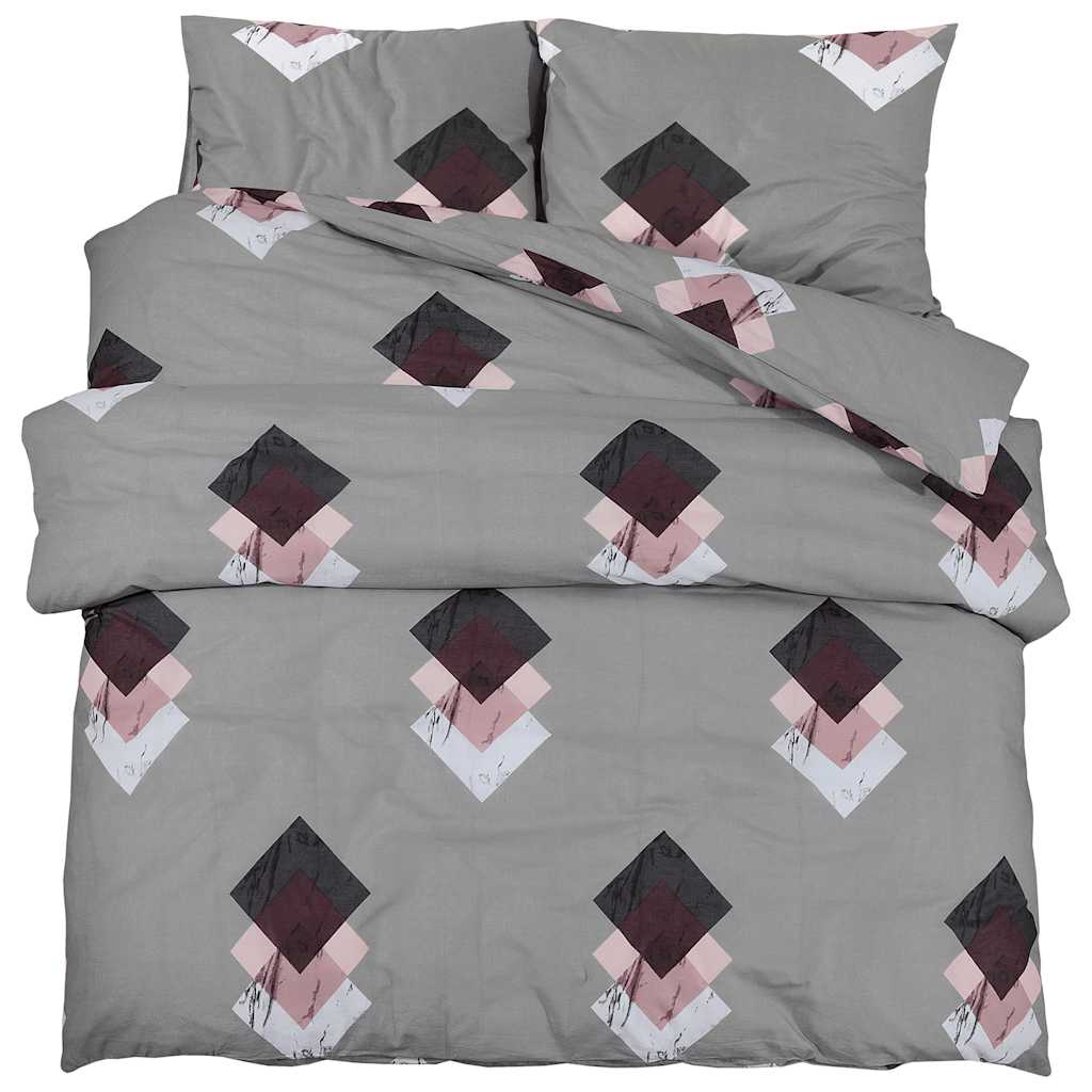 Duvet Cover Set Multicolour 240x220 cm Cotton