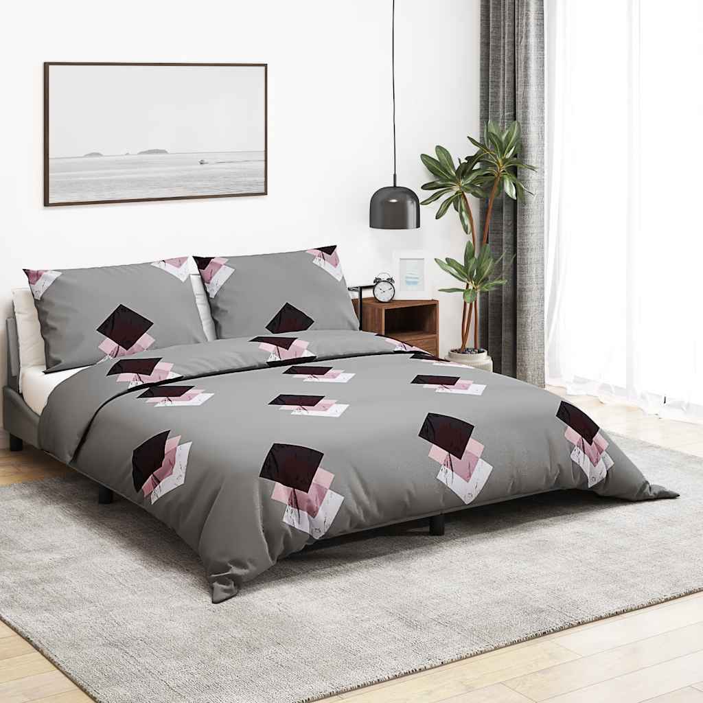 Duvet Cover Set Multicolour 240x220 cm Cotton