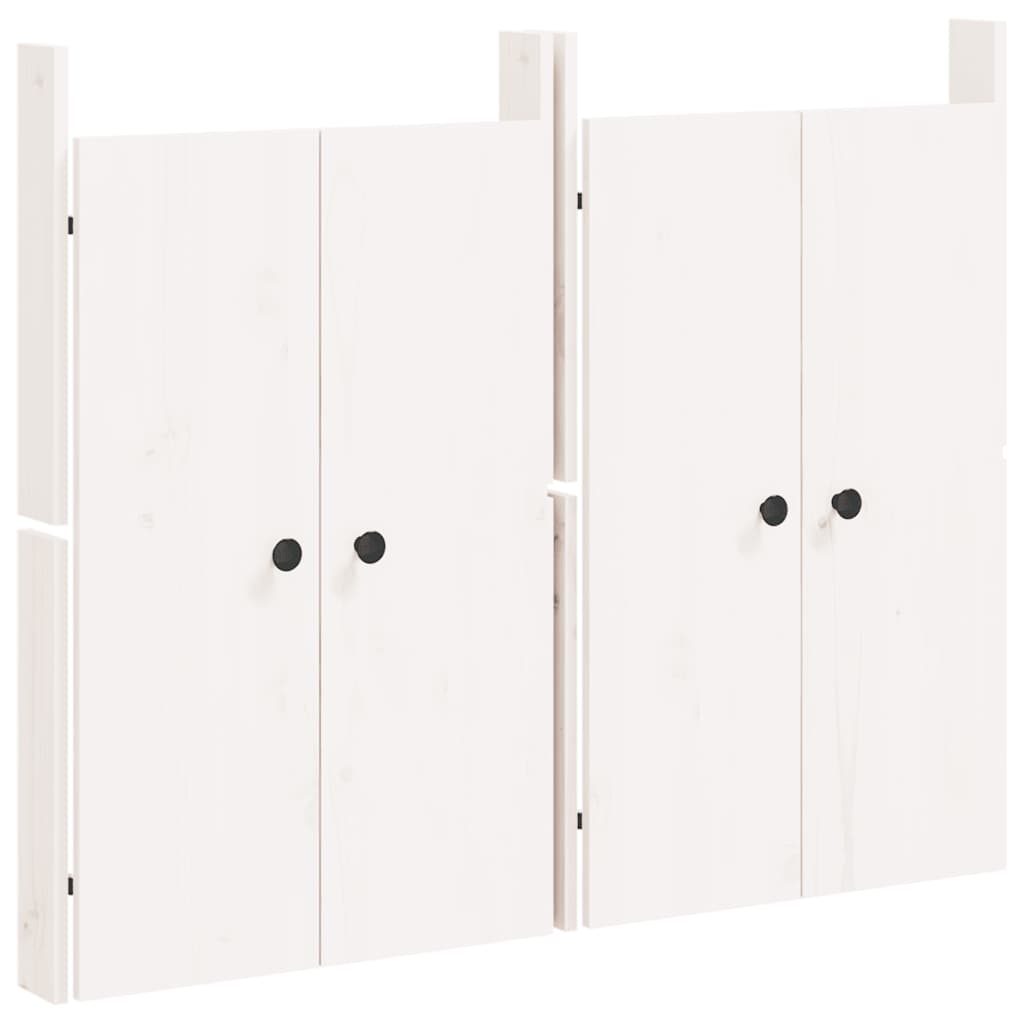 Outdoor Kitchen Doors MEPPEL 2 pcs White 50x9x82 cm Solid Wood Pine