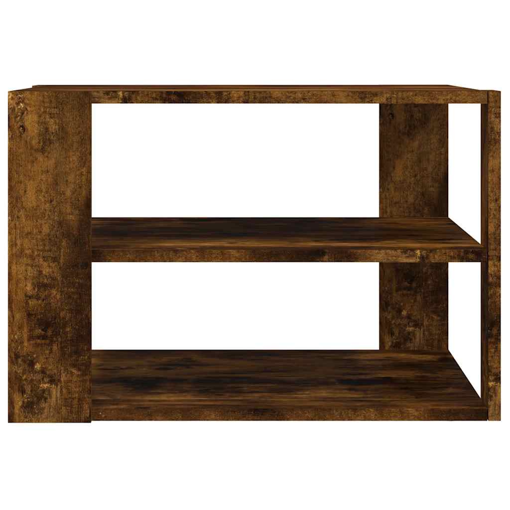 Coffee Table Smoked Oak 58x58x40 cm Engineered Wood