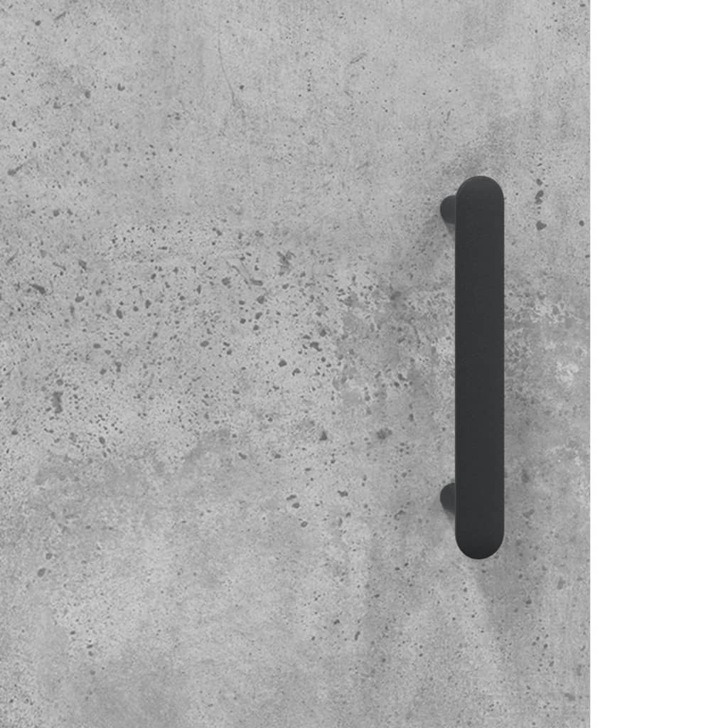 Wall Mounted Cabinet Concrete Grey 34,5x34x90 cm