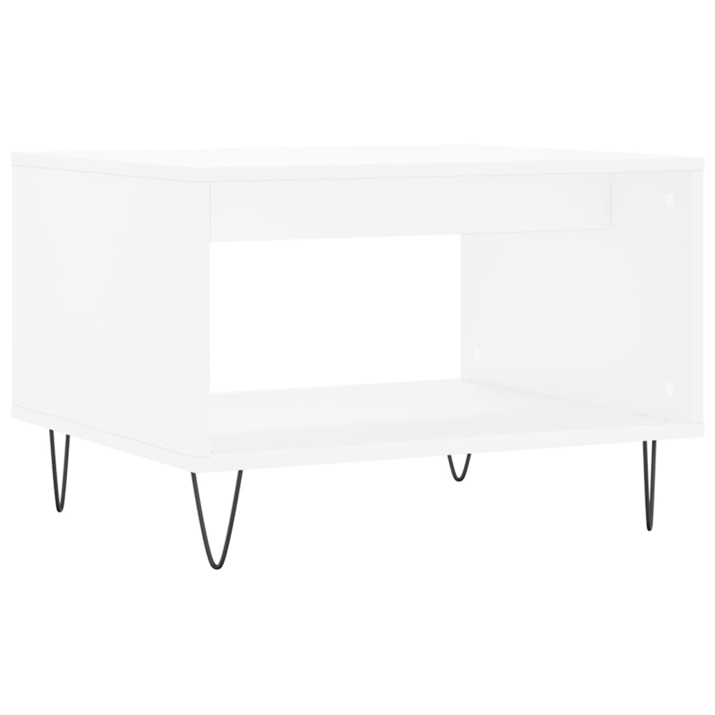 Coffee Table White 60x50x40 cm Engineered Wood