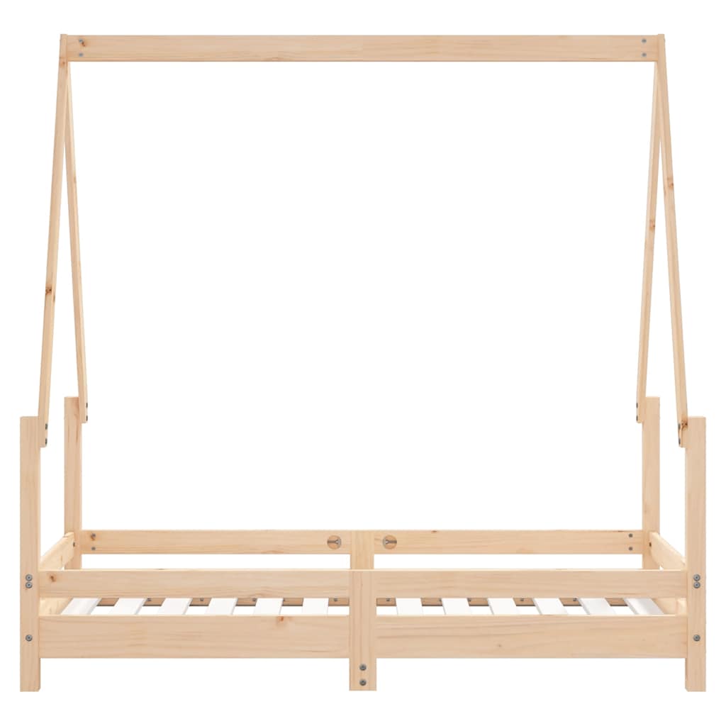 Kids Bed Frame 70x140 cm Solid Wood Pine