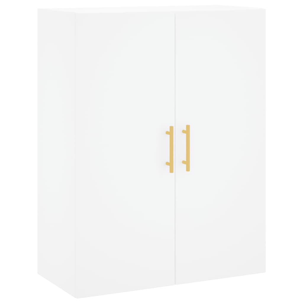 Highboard White 69.5x34x180 cm Engineered Wood