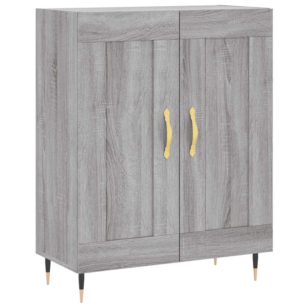 Highboard Grey Sonoma 69,5x34x180 cm Engineered Wood