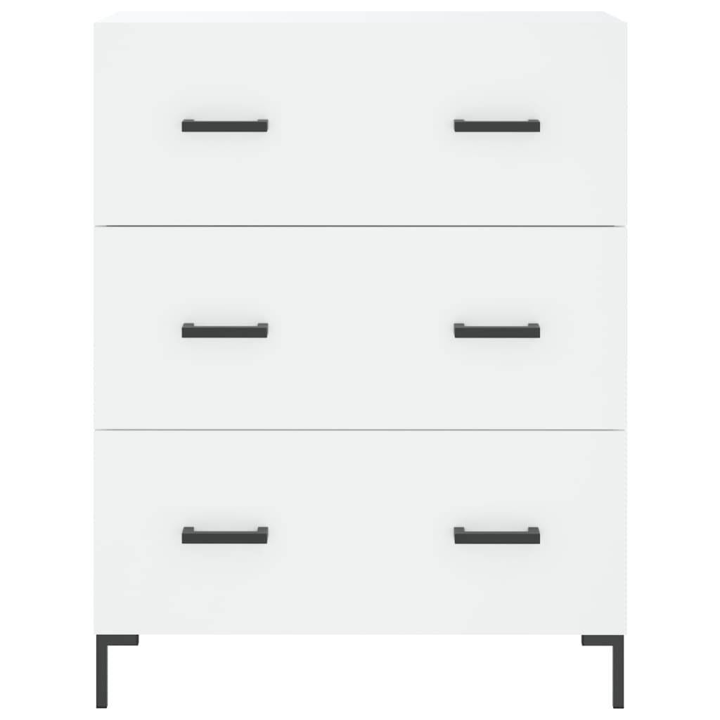 Highboard White 69.5x34x180 cm Engineered Wood