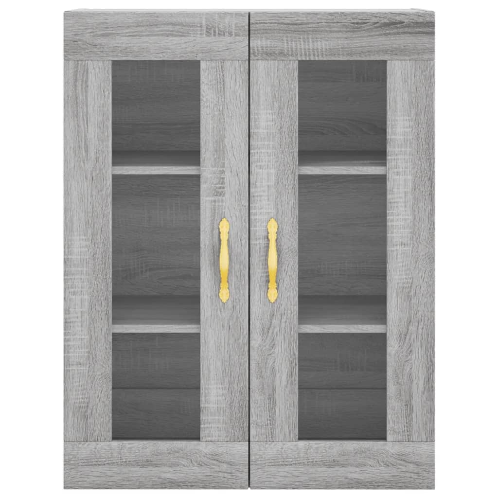 Highboard Grey Sonoma 69,5x34x180 cm Engineered Wood