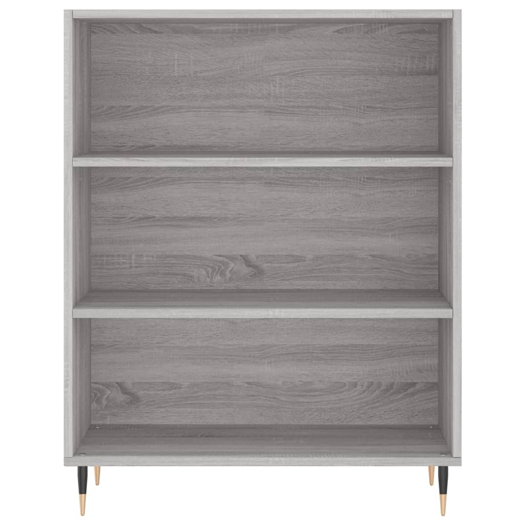 Highboard Grey Sonoma 69,5x34x180 cm Engineered Wood