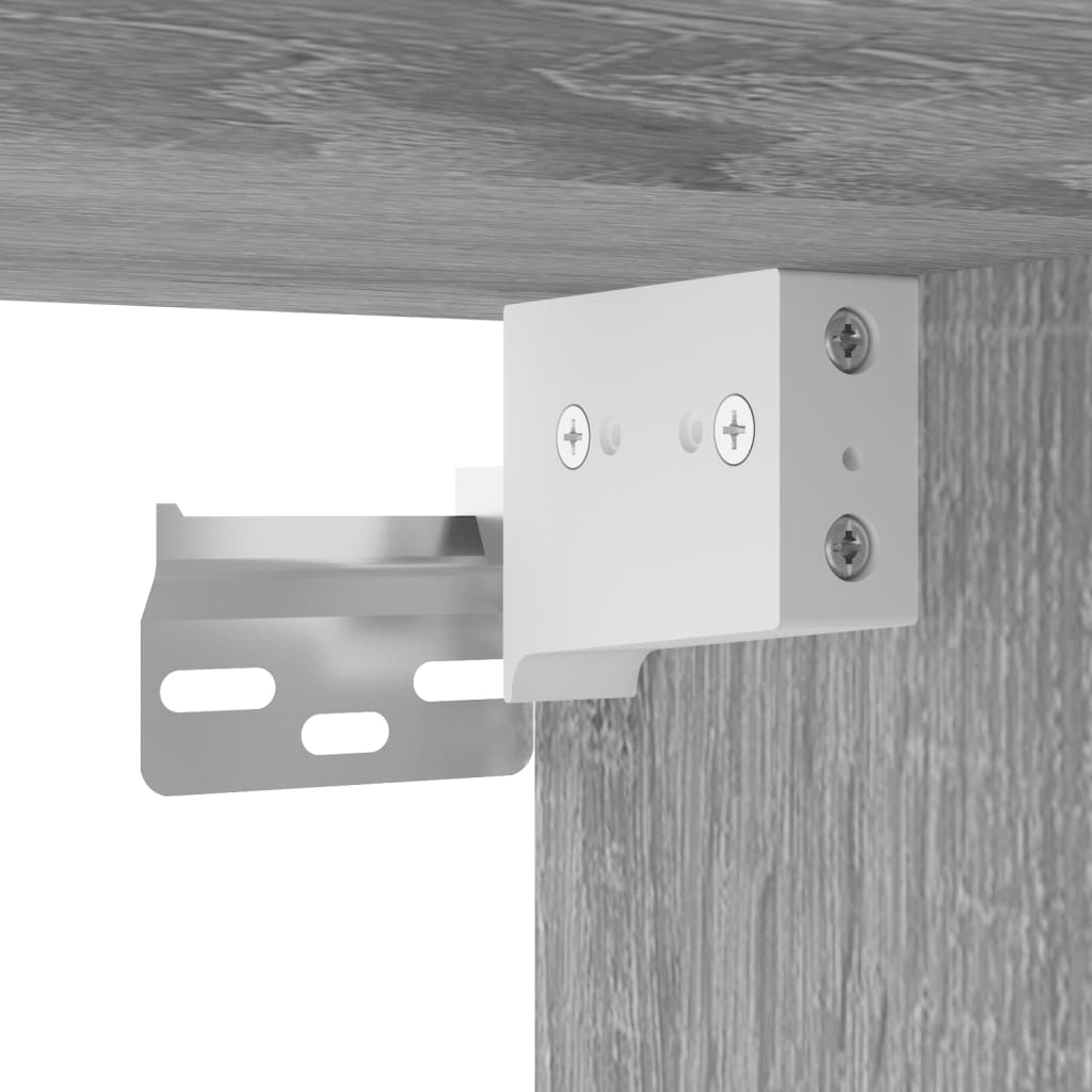 Highboard Grey Sonoma 69,5x34x180 cm Engineered Wood