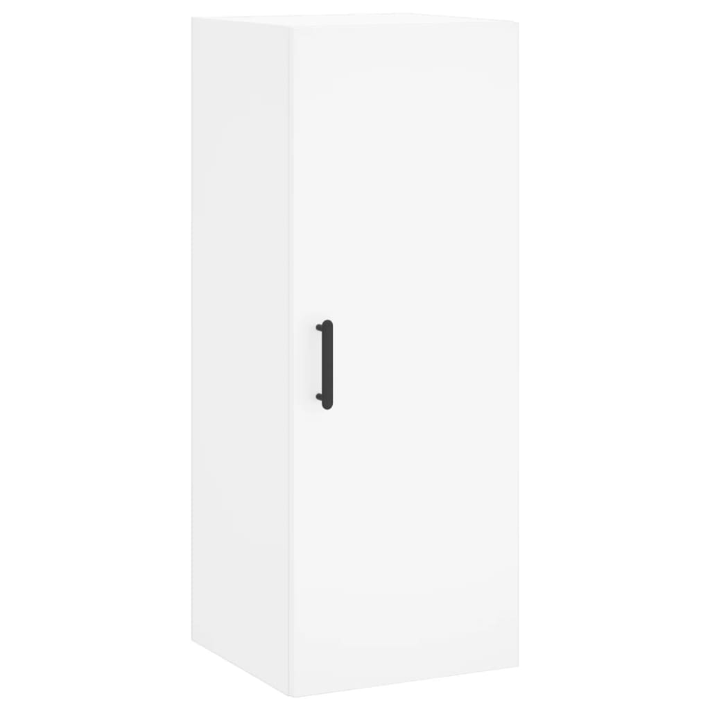Highboard White 34,5x34x180 cm Engineered Wood
