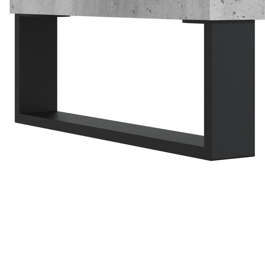 Highboard Concrete Grey 34,5x34x180 cm Engineered Wood