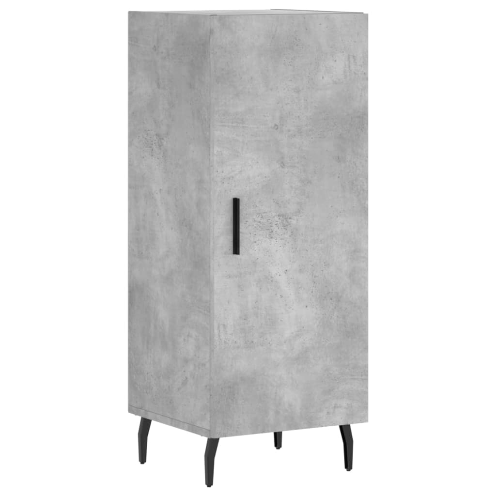 Highboard Concrete Grey 34,5x34x180 cm Engineered Wood