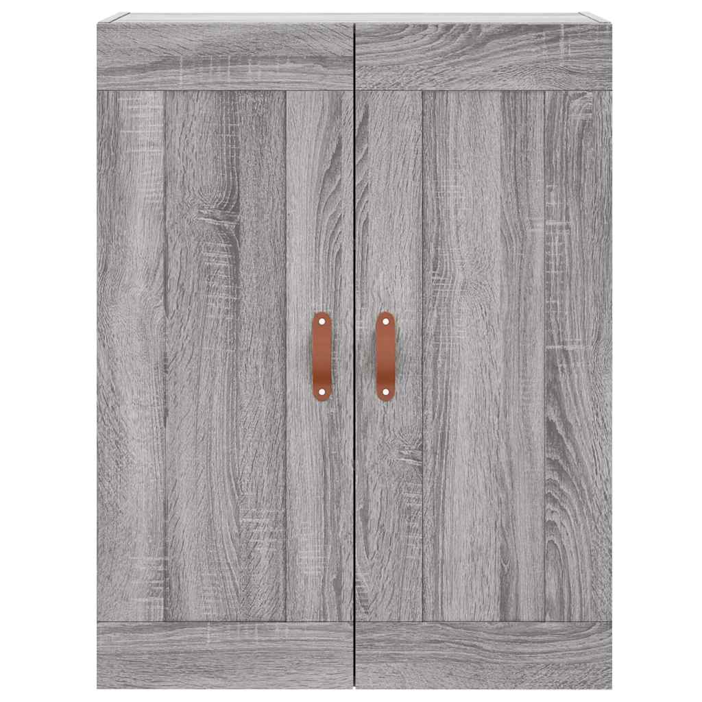 Highboard Grey Sonoma 69,5x34x180 cm Engineered Wood