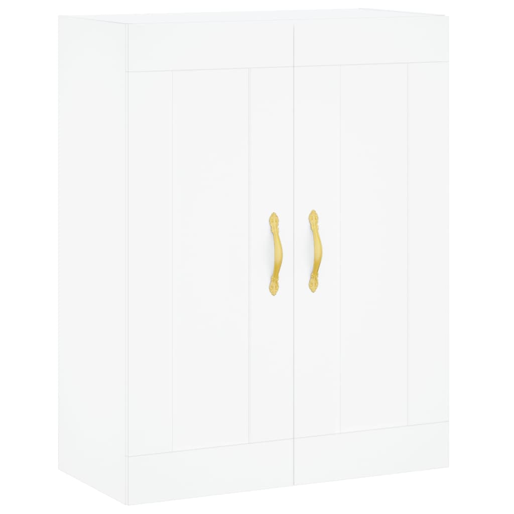 Highboard White 69,5x34x180 cm Engineered Wood