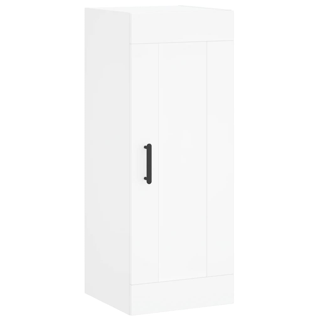 Highboard White 34,5x34x180 cm Engineered Wood