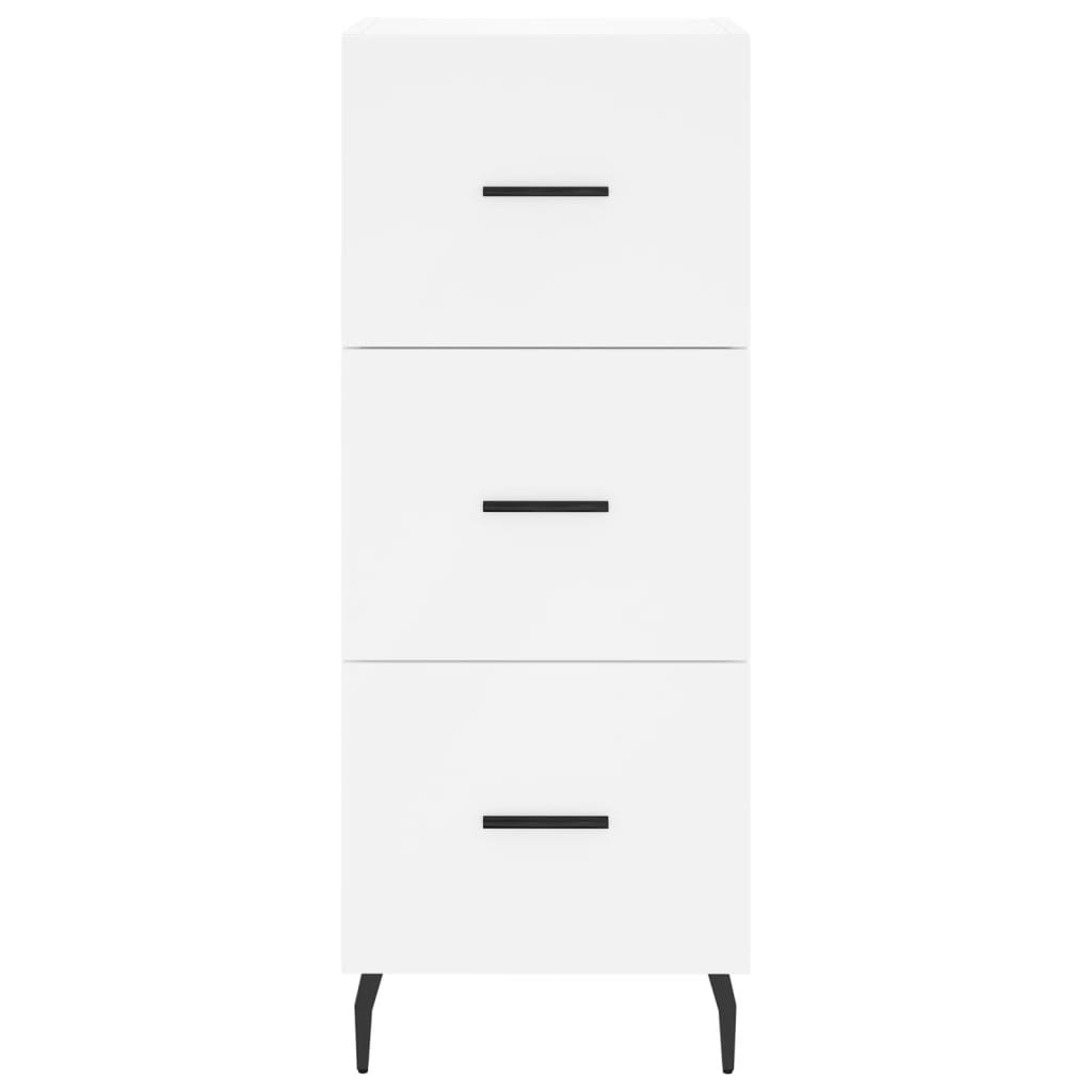 Highboard White 34,5x34x180 cm Engineered Wood