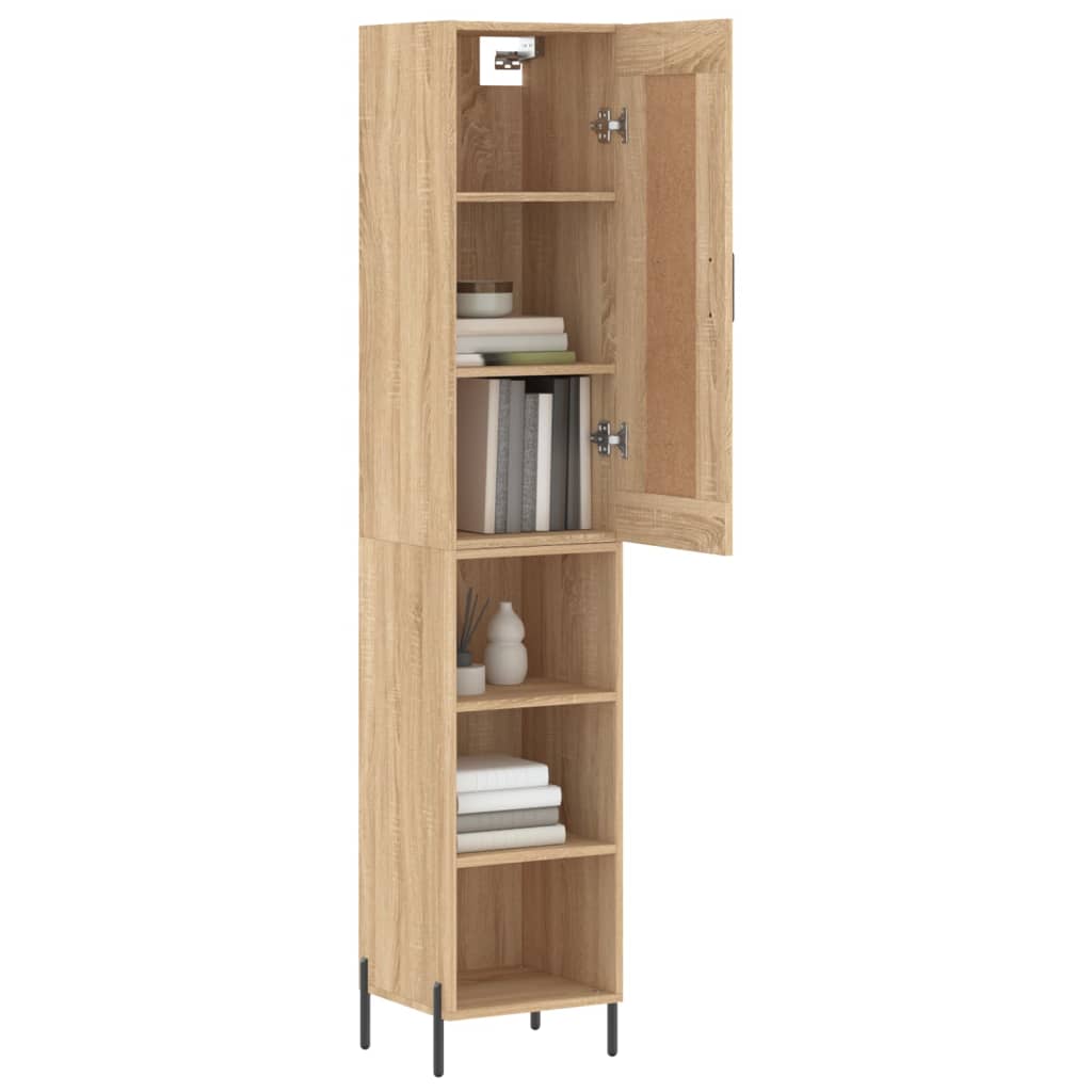 Highboard Sonoma Oak 34,5x34x180 cm Engineered Wood