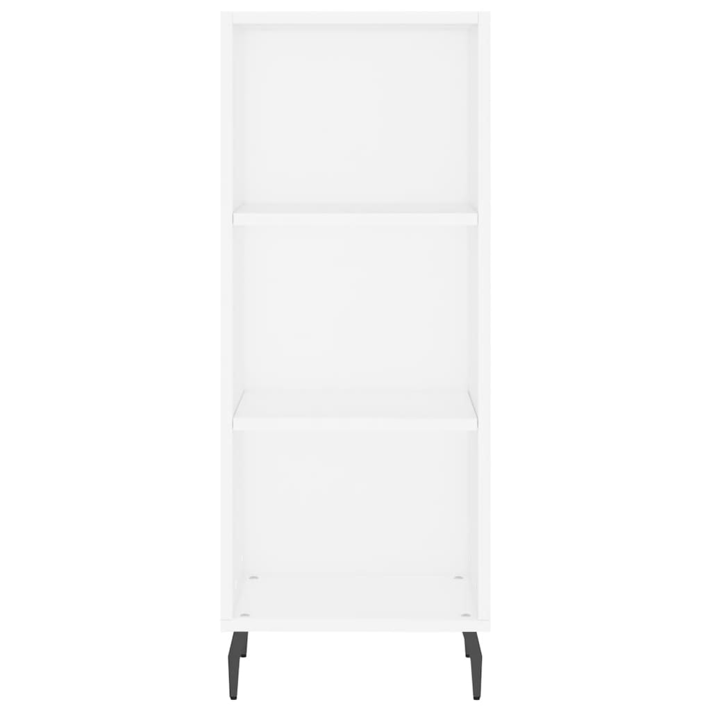Highboard White 34,5x34x180 cm Engineered Wood