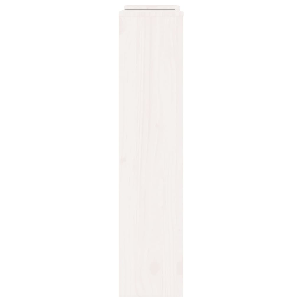 Radiator Cover White 210x21x85 cm Solid Wood Pine