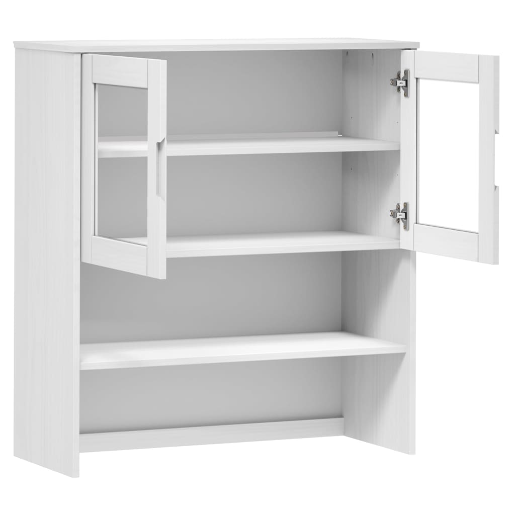 Top for Highboard MOLDE White 90x35x100 cm Solid Wood Pine
