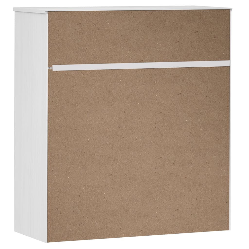 Top for Highboard MOLDE White 90x35x100 cm Solid Wood Pine