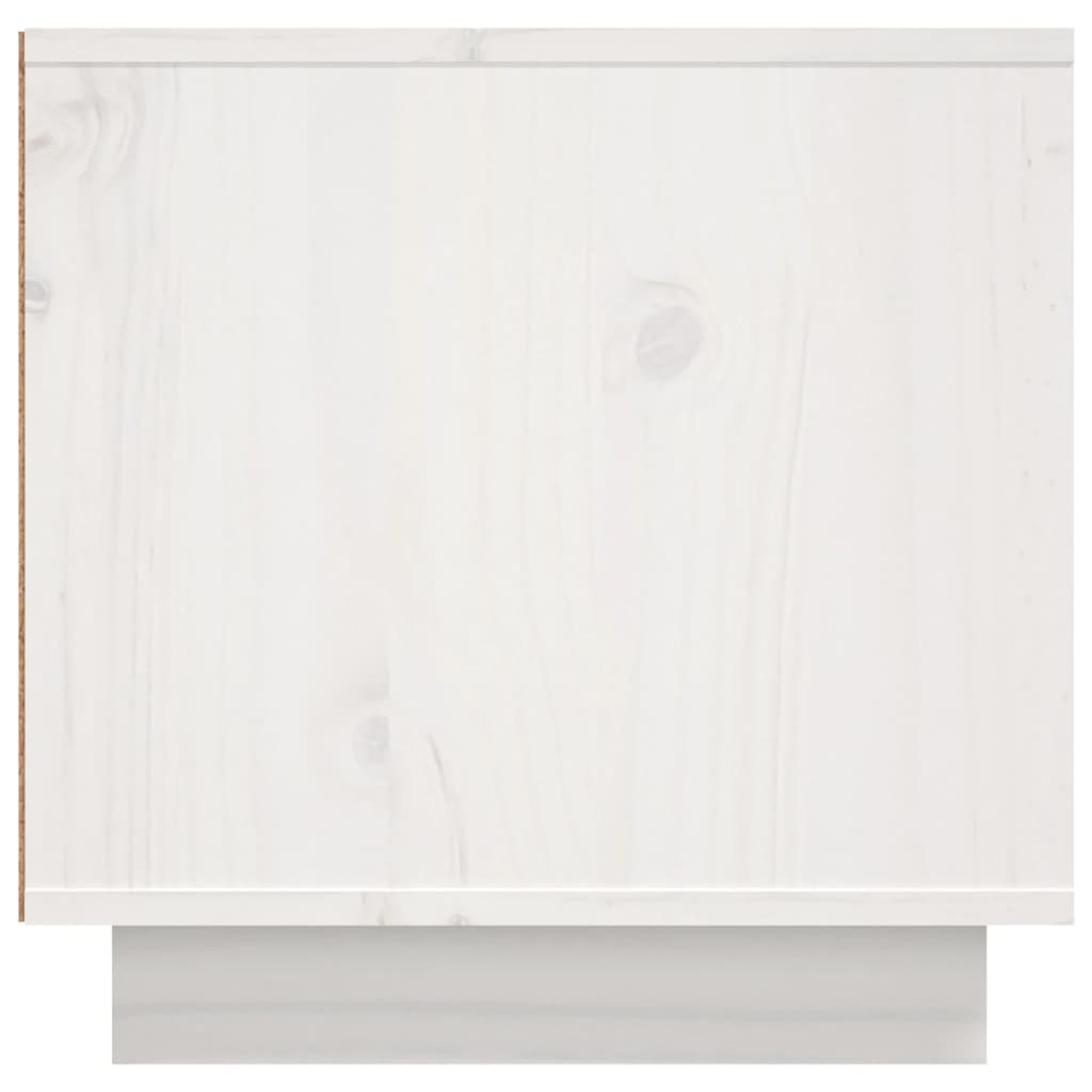 TV Cabinet White 156x40x40 cm Solid Wood Pine