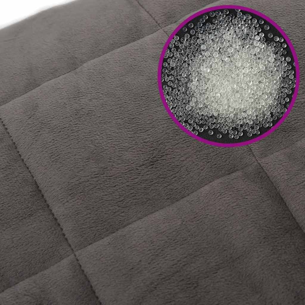 Weighted Blanket Grey 155x220 cm 7 kg Fabric