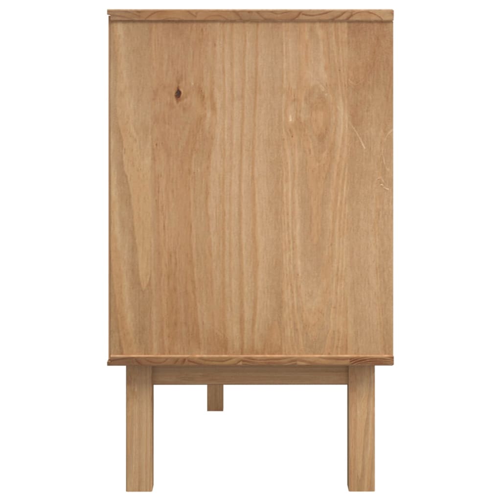 Sideboard OTTA Brown and Grey 114x43x73.5 cm Solid Wood Pine