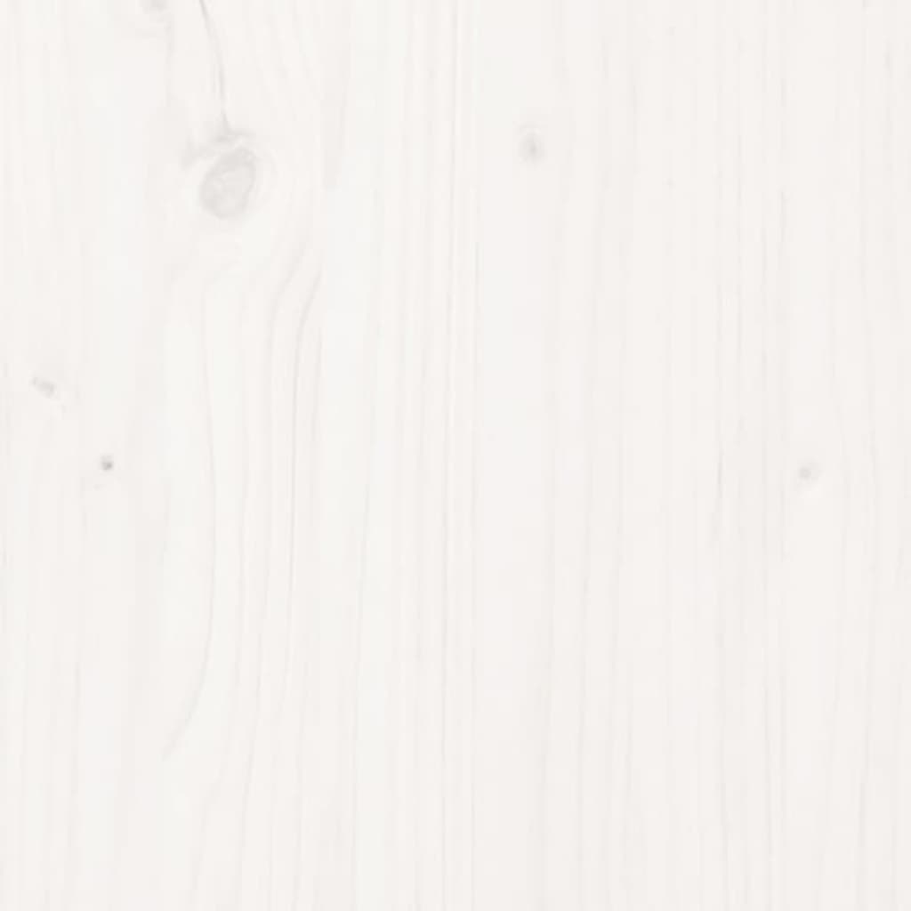 Desk White 110x50x93 cm Solid Wood Pine