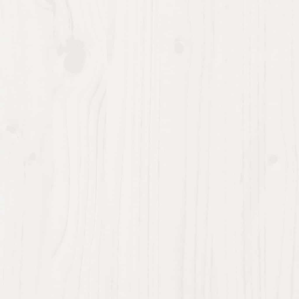 Storage Box White 80x40x45.5 cm Solid Wood Pine