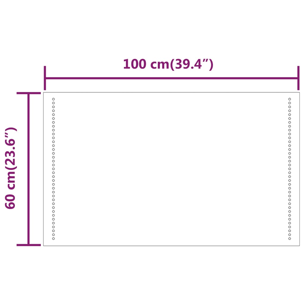 LED Bathroom Mirror 60x100 cm