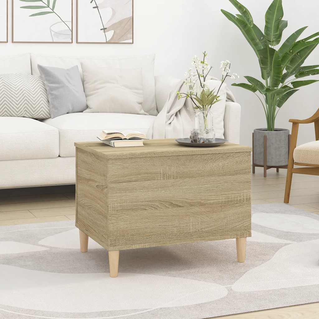 Coffee Table Sonoma Oak 60x44,5x45 cm Engineered Wood