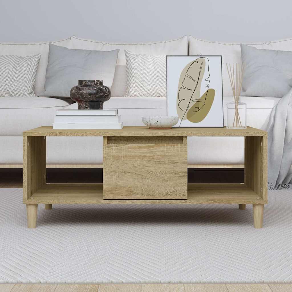 Coffee Table Sonoma Oak 90x50x36,5 cm Engineered Wood