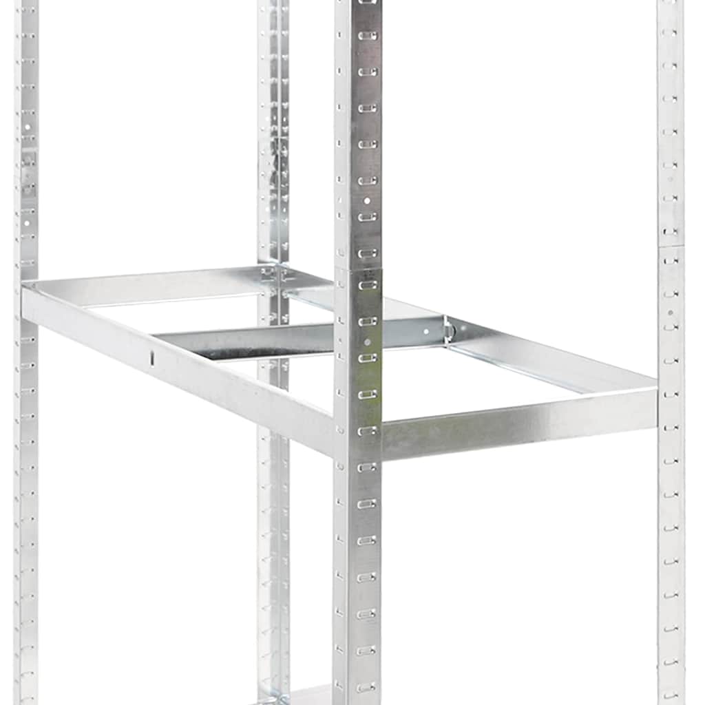 3-Layer Tire Racks 4 pcs Silver 110x40x200 cm Steel