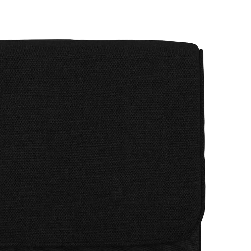 Lounge Chair Black 55x64x80 cm Fabric