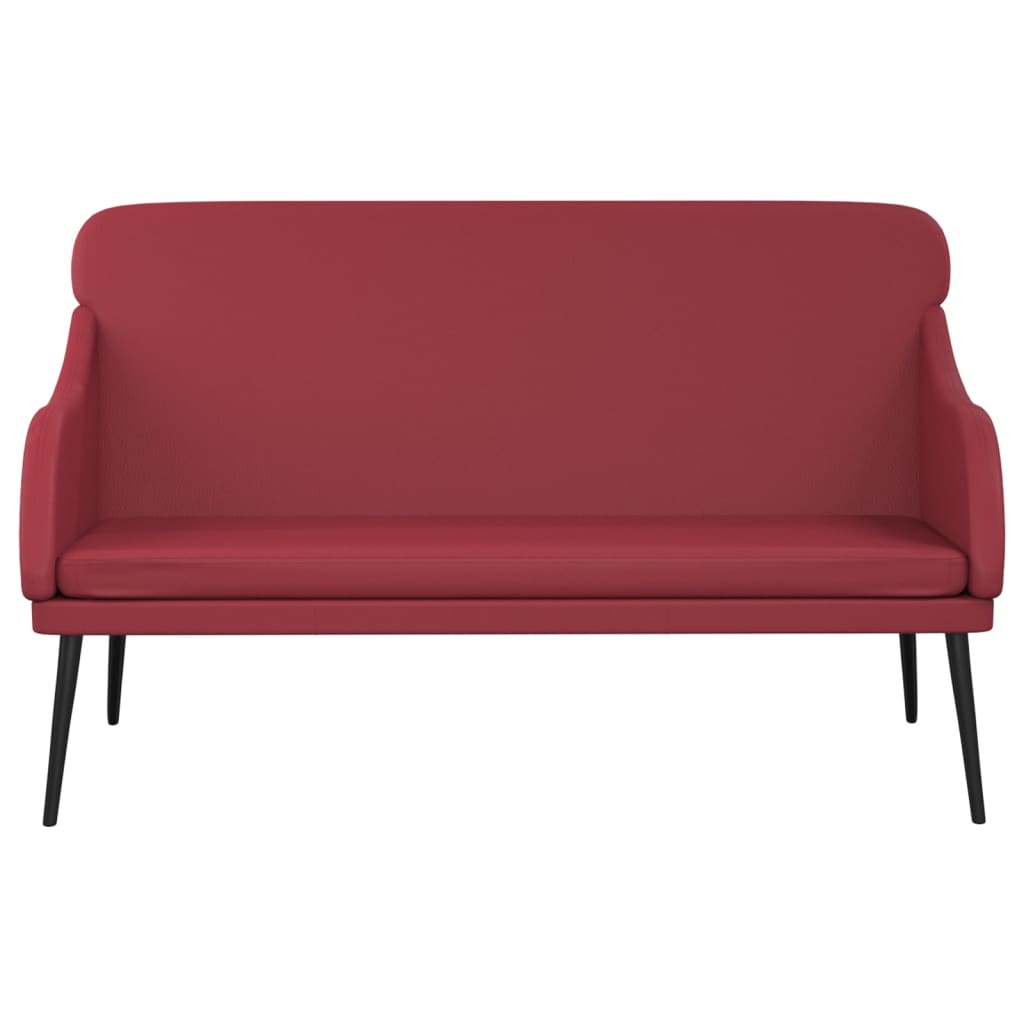 Bench Wine Red 110x76x80 cm Faux Leather